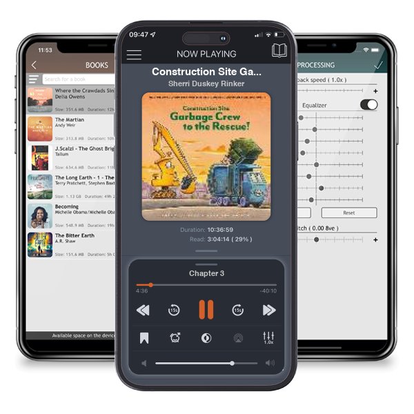 Download fo free audiobook Construction Site Garbage Crew to the Rescue by Sherri Duskey Rinker and listen anywhere on your iOS devices in the ListenBook app.