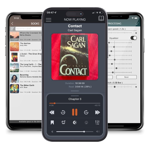 Download fo free audiobook Contact by Carl Sagan and listen anywhere on your iOS devices in the ListenBook app.