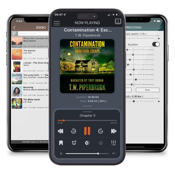 Download fo free audiobook Contamination 4: Escape by T.W. Piperbrook and listen anywhere on your iOS devices in the ListenBook app.