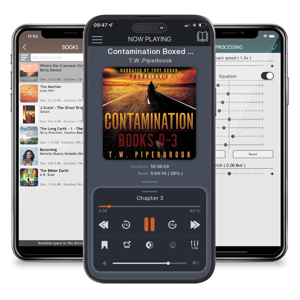 Download fo free audiobook Contamination Boxed Set: Books 0-3 by T.W. Piperbrook and listen anywhere on your iOS devices in the ListenBook app.