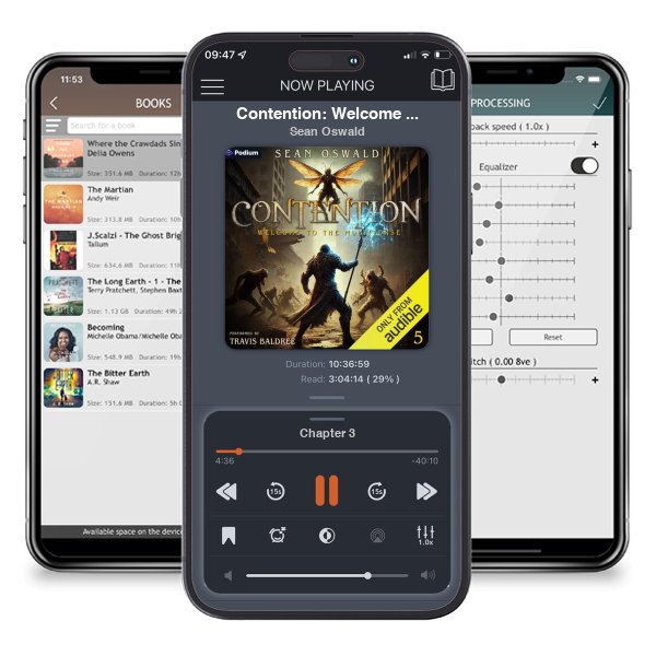 Download fo free audiobook Contention: Welcome to the Multiverse, Book 5 by Sean Oswald and listen anywhere on your iOS devices in the ListenBook app.
