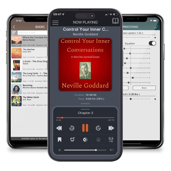 Download fo free audiobook Control Your Inner Conversations by Neville Goddard and listen anywhere on your iOS devices in the ListenBook app.