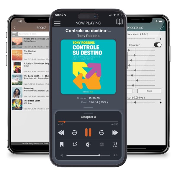 Descargar audiolibro gratis Controle su destino: Despertando el gigante que lleva dentro (Awaken the Giant Within) by Tony Robbins y escuchar en cualquier lugar en sus dispositivos iOS en la aplicación ListenBook.