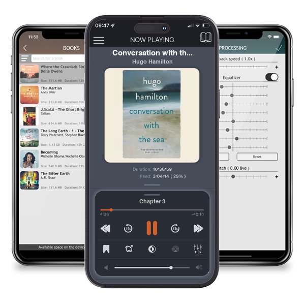 Download fo free audiobook Conversation with the Sea by Hugo Hamilton and listen anywhere on your iOS devices in the ListenBook app.