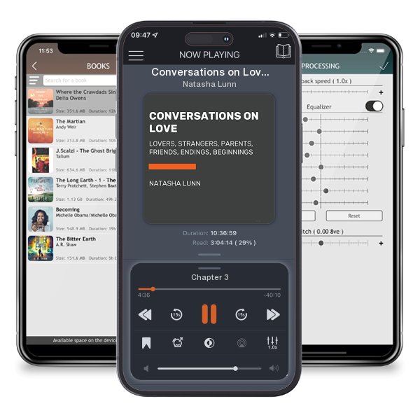 Download fo free audiobook Conversations on Love by Natasha Lunn and listen anywhere on your iOS devices in the ListenBook app.