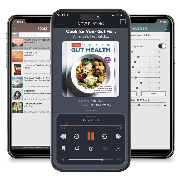 Download fo free audiobook Cook for Your Gut Health: Quiet Your Gut, Boost Fiber, and... by America's Test Kitchen and listen anywhere on your iOS devices in the ListenBook app.