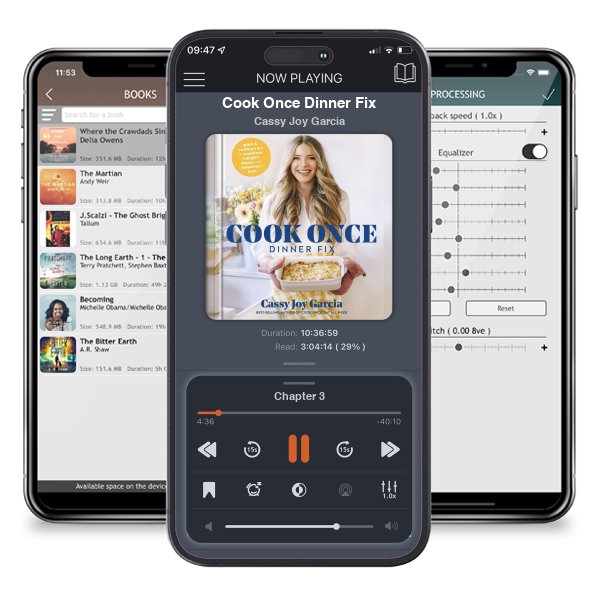 Download fo free audiobook Cook Once Dinner Fix by Cassy Joy Garcia and listen anywhere on your iOS devices in the ListenBook app.