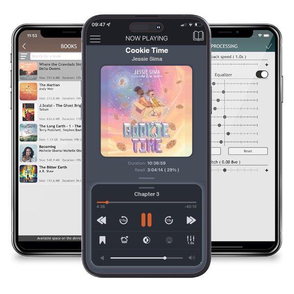Download fo free audiobook Cookie Time by Jessie Sima and listen anywhere on your iOS devices in the ListenBook app.