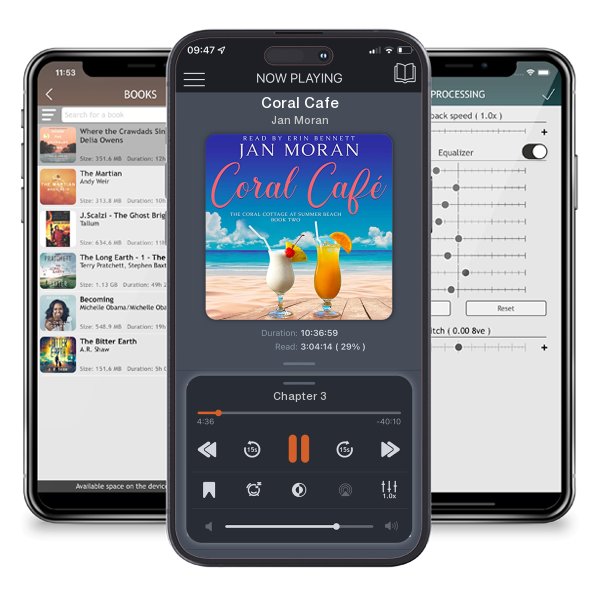 Download fo free audiobook Coral Cafe by Jan Moran and listen anywhere on your iOS devices in the ListenBook app.