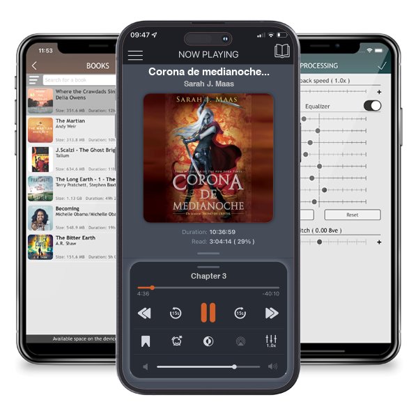 Descargar audiolibro gratis Corona de medianoche (Trono de cristal 2) / Crown of Midnight by Sarah J. Maas y escuchar en cualquier lugar en sus dispositivos iOS en la aplicación ListenBook.