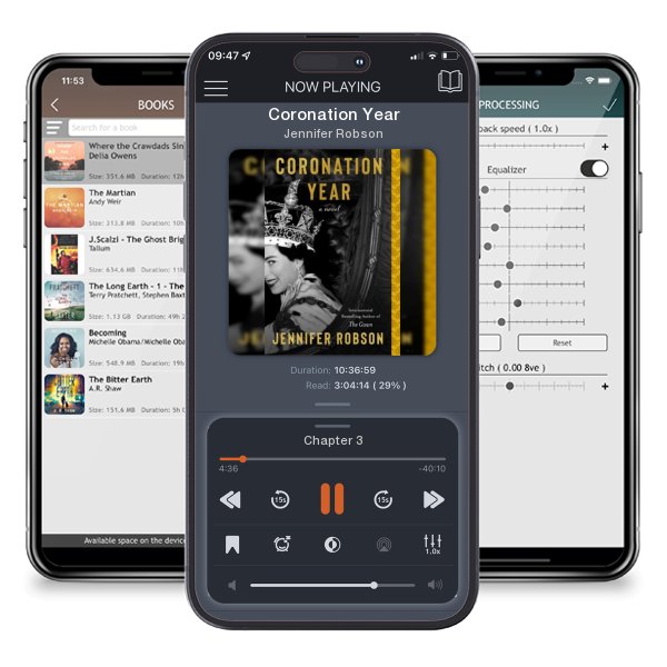 Download fo free audiobook Coronation Year by Jennifer Robson and listen anywhere on your iOS devices in the ListenBook app.