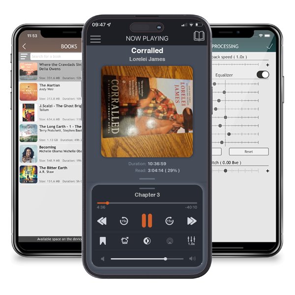 Download fo free audiobook Corralled by Lorelei James and listen anywhere on your iOS devices in the ListenBook app.