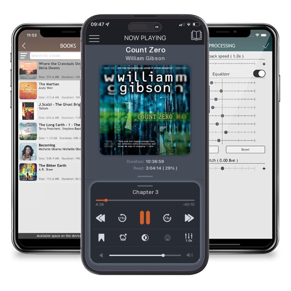 Download fo free audiobook Count Zero by William Gibson and listen anywhere on your iOS devices in the ListenBook app.