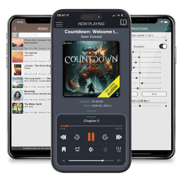 Download fo free audiobook Countdown: Welcome to the Multiverse, Book 2 by Sean Oswald and listen anywhere on your iOS devices in the ListenBook app.