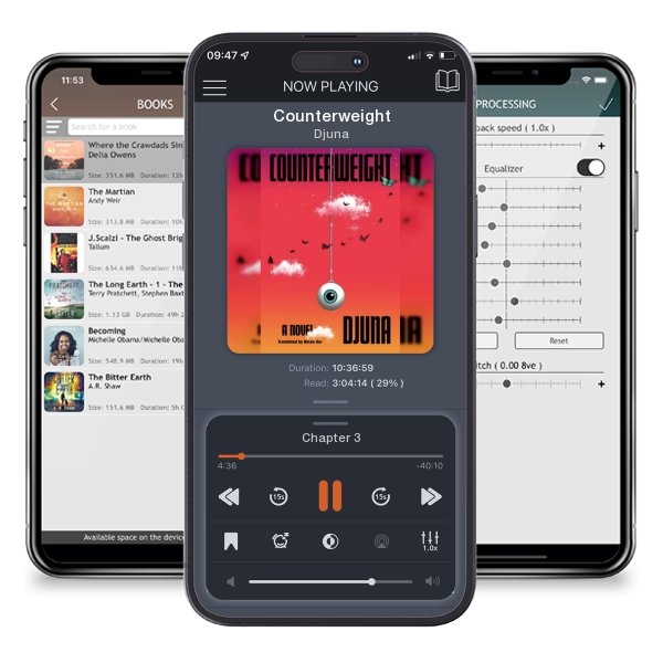 Download fo free audiobook Counterweight by Djuna and listen anywhere on your iOS devices in the ListenBook app.
