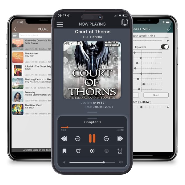 Download fo free audiobook Court of Thorns by C.J. Carella and listen anywhere on your iOS devices in the ListenBook app.