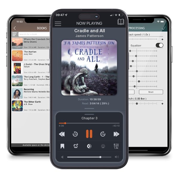 Download fo free audiobook Cradle and All by James Patterson and listen anywhere on your iOS devices in the ListenBook app.