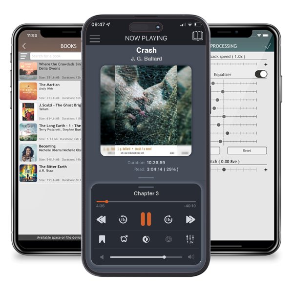 Download fo free audiobook Crash by J. G. Ballard and listen anywhere on your iOS devices in the ListenBook app.