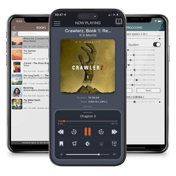 Download fo free audiobook Crawlerz, Book 1: Red Sky in the Morning by R S Merritt and listen anywhere on your iOS devices in the ListenBook app.