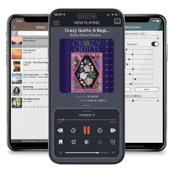 Download fo free audiobook Crazy Quilts: A Beginner’s Guide by Betty Fikes Pillsbury and listen anywhere on your iOS devices in the ListenBook app.
