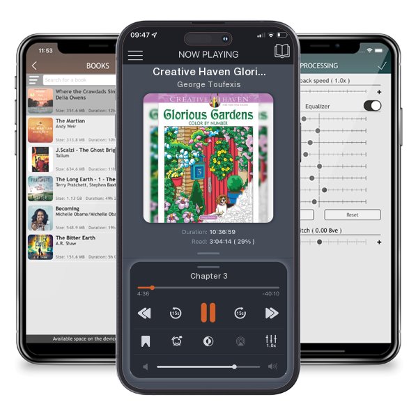 Download fo free audiobook Creative Haven Glorious Gardens Color by Number Coloring Book by George Toufexis and listen anywhere on your iOS devices in the ListenBook app.