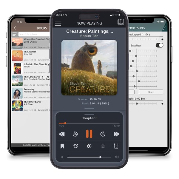 Download fo free audiobook Creature: Paintings, Drawings, and Reflections by Shaun Tan and listen anywhere on your iOS devices in the ListenBook app.