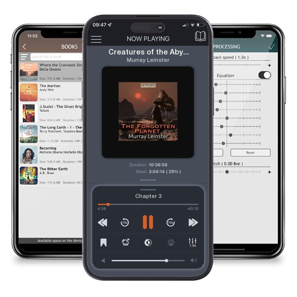 Download fo free audiobook Creatures of the Abyss by Murray Leinster and listen anywhere on your iOS devices in the ListenBook app.