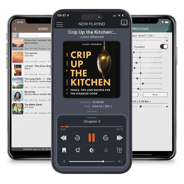 Download fo free audiobook Crip Up the Kitchen: Tools, Tips, and Recipes for the... by Jules Sherred and listen anywhere on your iOS devices in the ListenBook app.