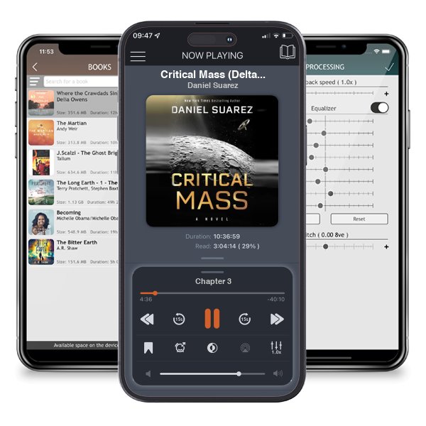 Download fo free audiobook Critical Mass (Delta-v, #2) by Daniel Suarez and listen anywhere on your iOS devices in the ListenBook app.