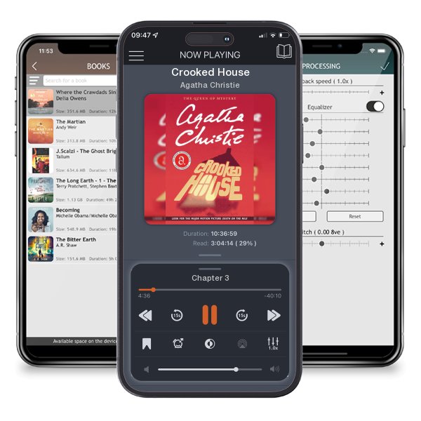 Download fo free audiobook Crooked House by Agatha Christie and listen anywhere on your iOS devices in the ListenBook app.