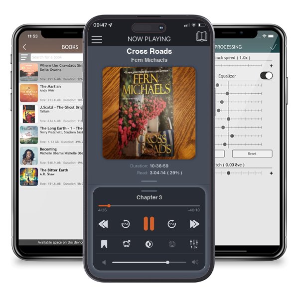 Download fo free audiobook Cross Roads by Fern Michaels and listen anywhere on your iOS devices in the ListenBook app.