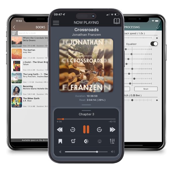 Download fo free audiobook Crossroads by Jonathan Franzen and listen anywhere on your iOS devices in the ListenBook app.