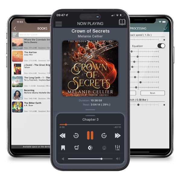 Download fo free audiobook Crown of Secrets by Melanie Cellier and listen anywhere on your iOS devices in the ListenBook app.