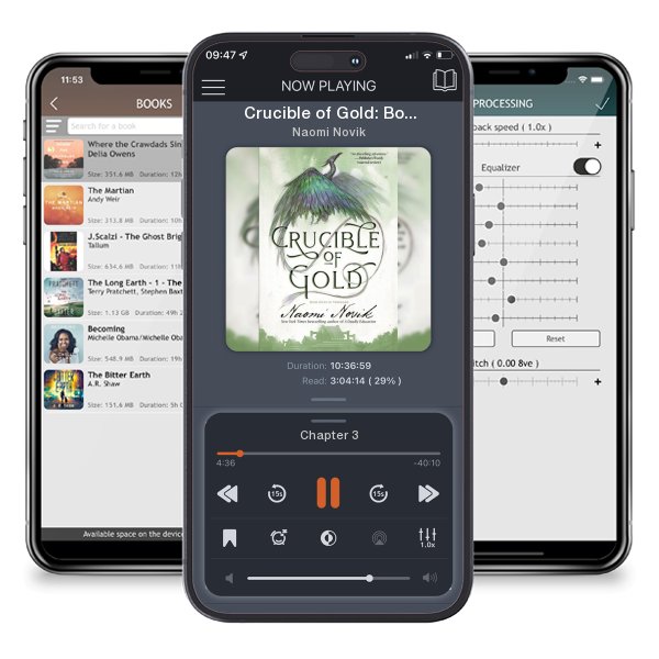 Download fo free audiobook Crucible of Gold: Book Seven of Temeraire by Naomi Novik and listen anywhere on your iOS devices in the ListenBook app.