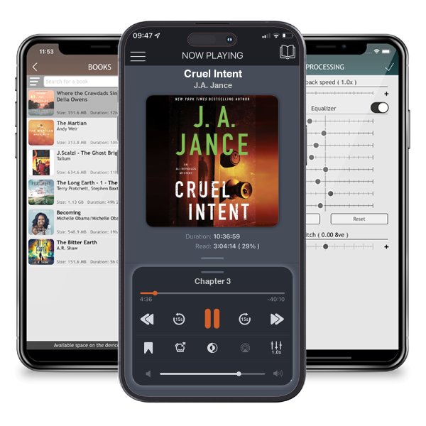 Download fo free audiobook Cruel Intent by J.A. Jance and listen anywhere on your iOS devices in the ListenBook app.