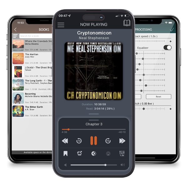 Download fo free audiobook Cryptonomicon by Neal Stephenson and listen anywhere on your iOS devices in the ListenBook app.