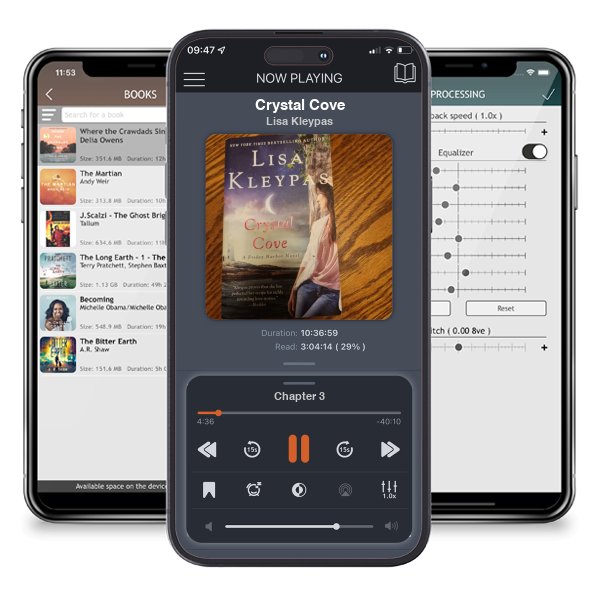 Download fo free audiobook Crystal Cove by Lisa Kleypas and listen anywhere on your iOS devices in the ListenBook app.