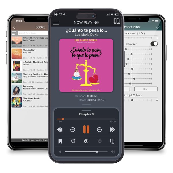 Descargar audiolibro gratis ¿Cuánto te pesa lo que te pasa? / How Much Does What Happens Weigh on You? by Luz María Doria y escuchar en cualquier lugar en sus dispositivos iOS en la aplicación ListenBook.