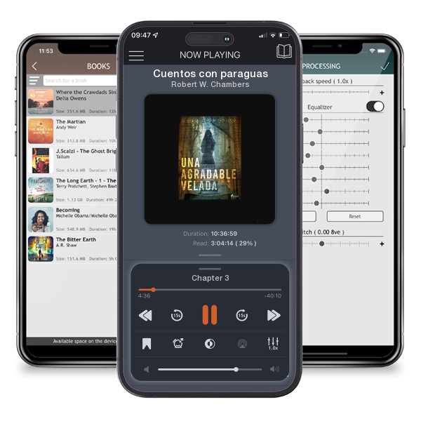Download fo free audiobook Cuentos con paraguas by Robert W. Chambers and listen anywhere on your iOS devices in the ListenBook app.