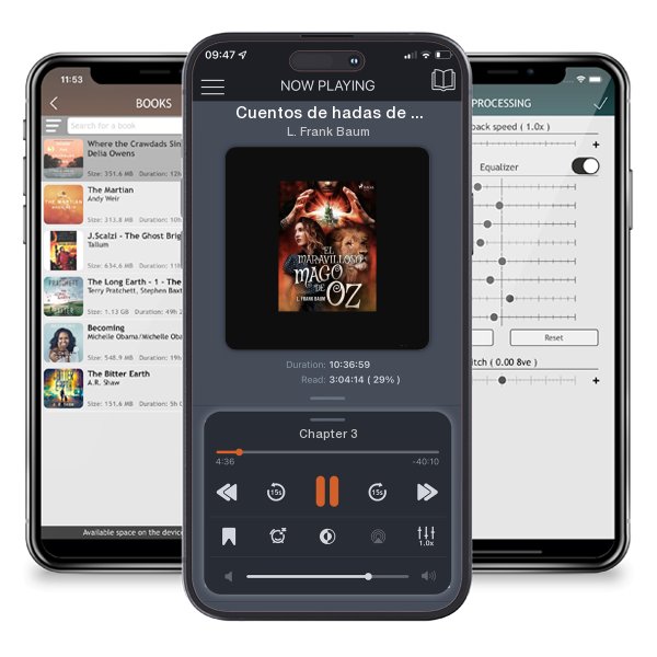 Download fo free audiobook Cuentos de hadas de la Tierra de los duendes 2 - La bruja Cuervo Negro by L. Frank Baum and listen anywhere on your iOS devices in the ListenBook app.
