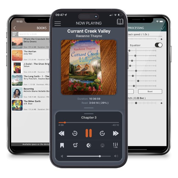 Download fo free audiobook Currant Creek Valley by Raeanne Thayne and listen anywhere on your iOS devices in the ListenBook app.