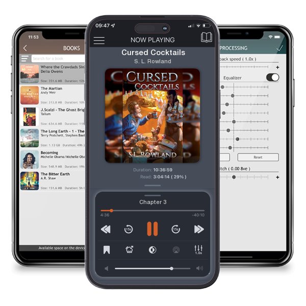 Download fo free audiobook Cursed Cocktails by S. L. Rowland and listen anywhere on your iOS devices in the ListenBook app.
