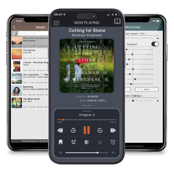 Download fo free audiobook Cutting for Stone by Abraham Verghese and listen anywhere on your iOS devices in the ListenBook app.