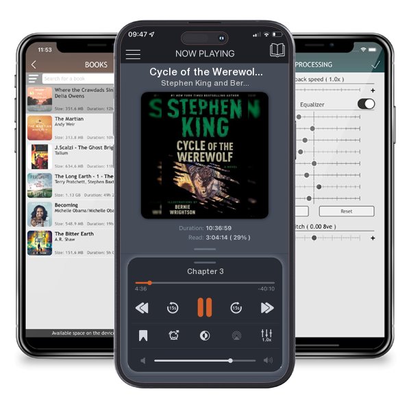 Download fo free audiobook Cycle of the Werewolf by Stephen King and Bernie Wrightson and listen anywhere on your iOS devices in the ListenBook app.