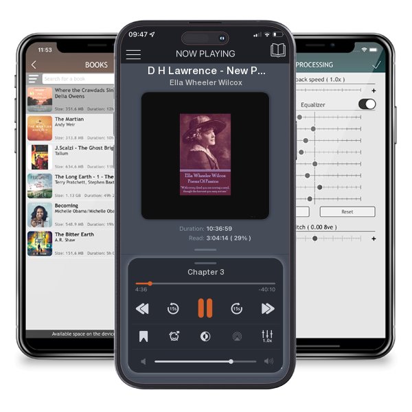 Download fo free audiobook D H Lawrence - New Poems: “But better die than live mechanically a life that is a repetition of repetitions.” by Ella Wheeler Wilcox and listen anywhere on your iOS devices in the ListenBook app.