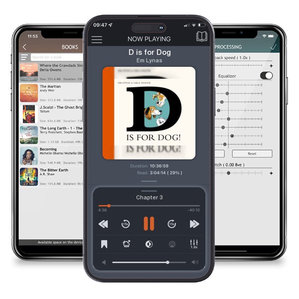 Download fo free audiobook D is for Dog by Em Lynas and listen anywhere on your iOS devices in the ListenBook app.