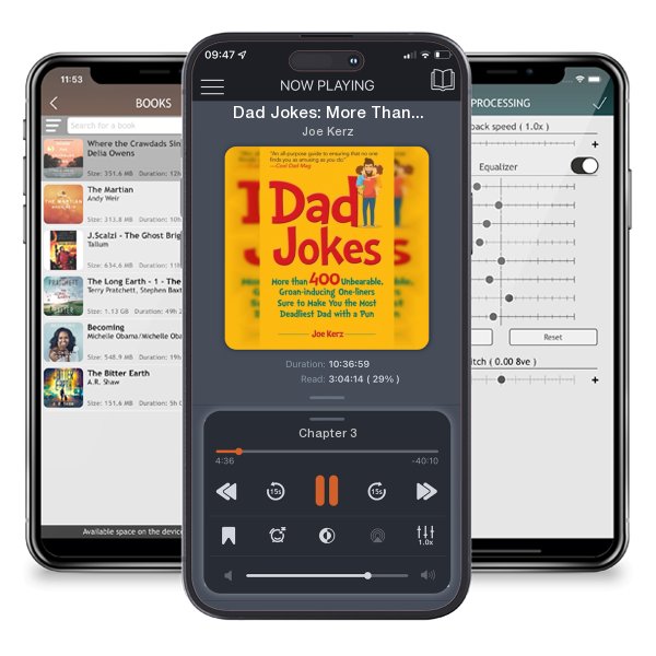 Download fo free audiobook Dad Jokes: More Than 400 Unbearable, Groan-Inducing One-Liners Sure to Make You the Deadliest Dad With a Pun by Joe Kerz and listen anywhere on your iOS devices in the ListenBook app.