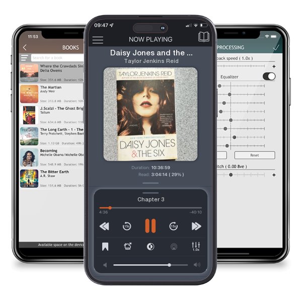 Download fo free audiobook Daisy Jones and the Six by Taylor Jenkins Reid and listen anywhere on your iOS devices in the ListenBook app.