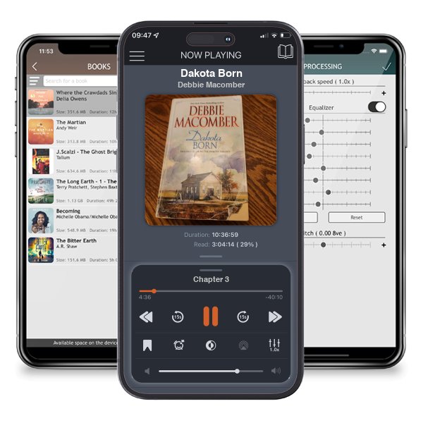 Download fo free audiobook Dakota Born by Debbie Macomber and listen anywhere on your iOS devices in the ListenBook app.