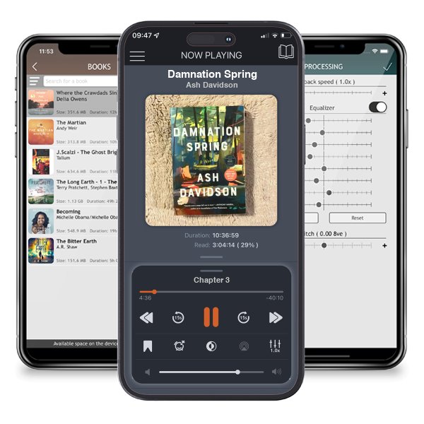 Download fo free audiobook Damnation Spring by Ash Davidson and listen anywhere on your iOS devices in the ListenBook app.